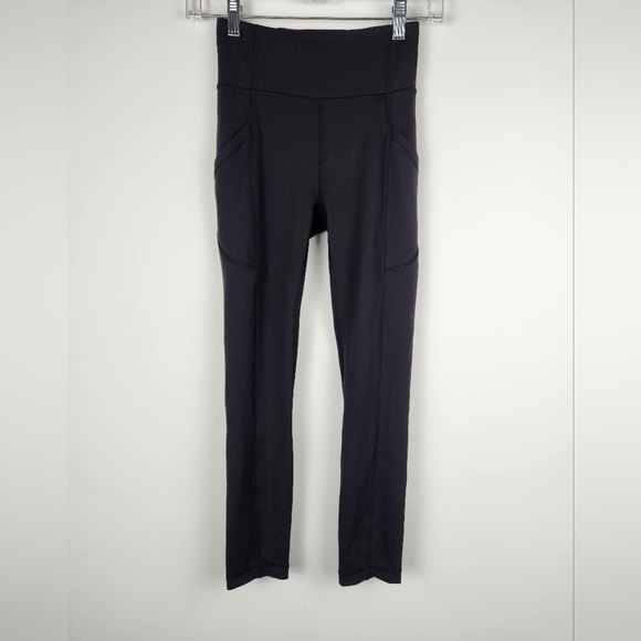 Pants - Lululemon Invigorate Black Leggings Size 2 High Rise.